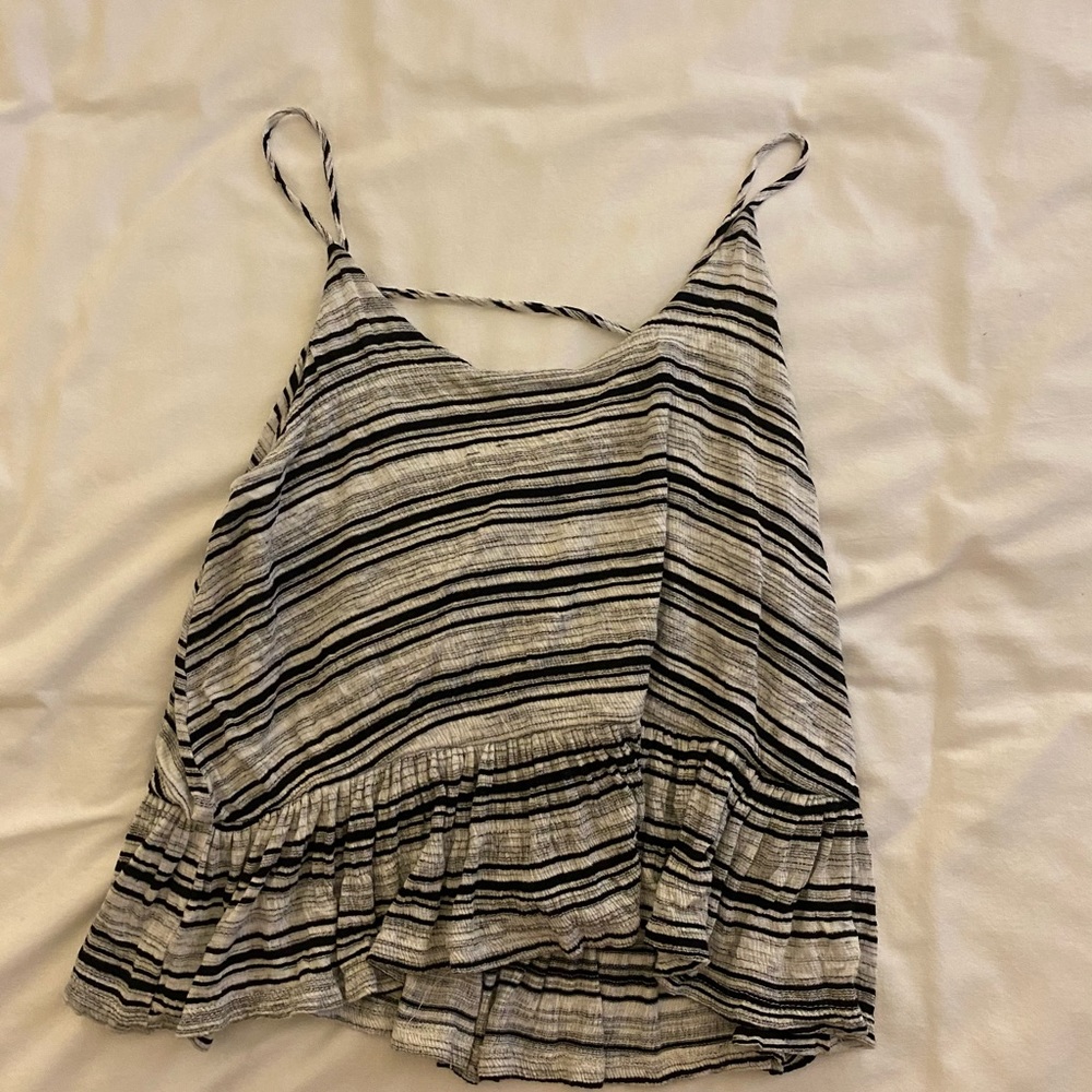 Black and white tank